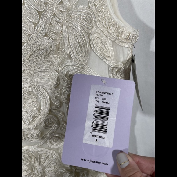 NEW JS Collections Soutache Embroidered Dress 8 - Picture 8 of 12